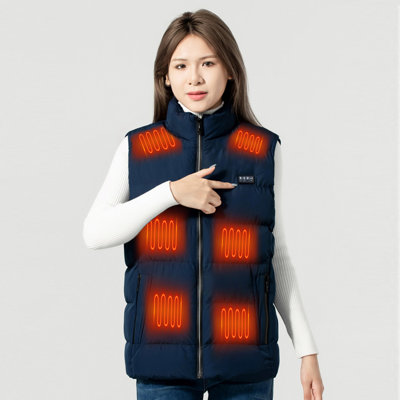 waistcoat waistcoat 17 Heating Areas Heated Waistcoat For Men Women, Unisex Winter Heated Waistcoat For Men Women, USB Heated Clothing Waistcoat With 3 Heating