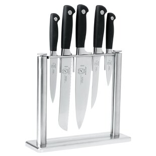 ASETY Kitchen Knife Set with Block- NSF Food-Safe 17 PCS Modern Knives Full  T