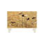 Armoire décorative à double porte et console de rangement-109894810