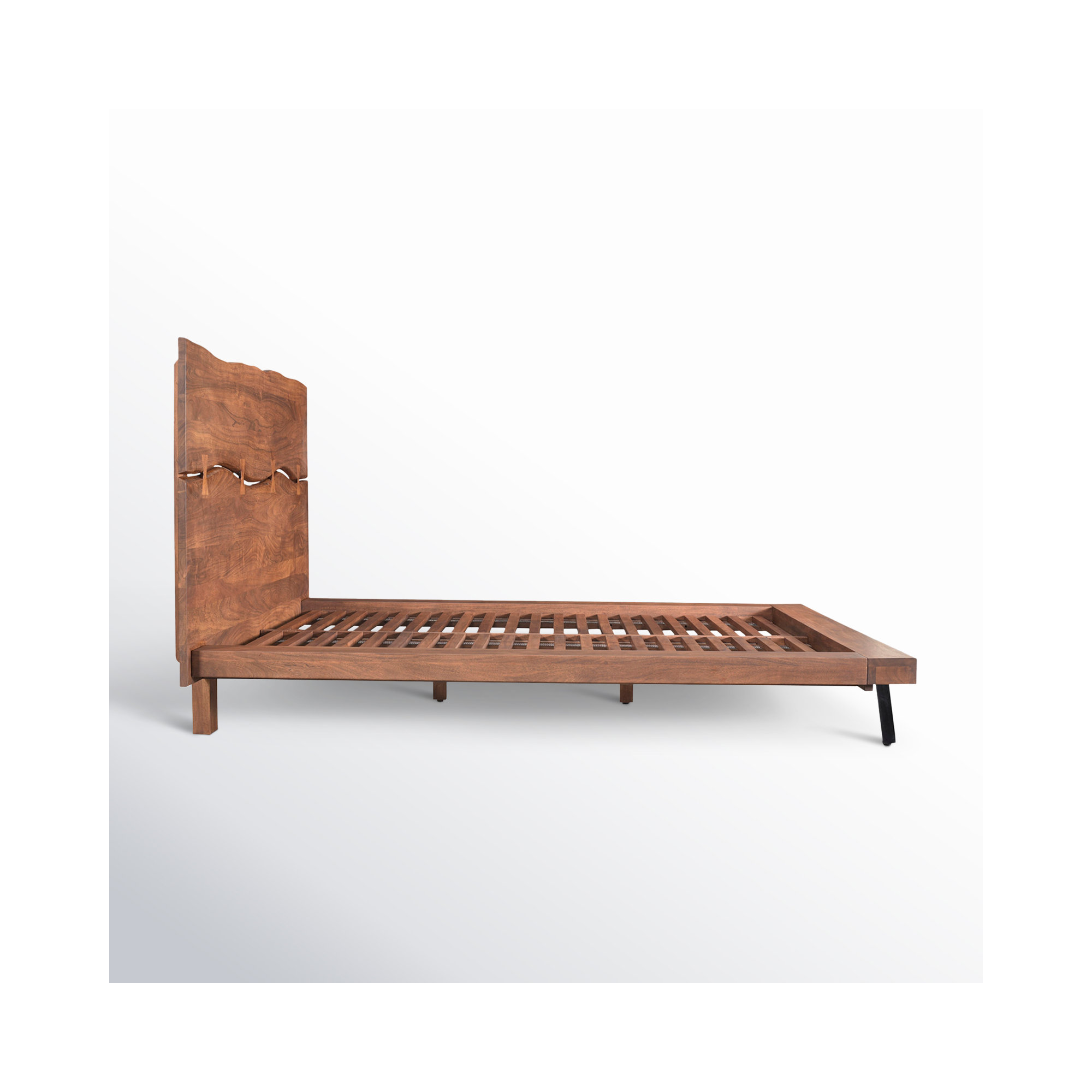 Broughton Solid Wood Bed, King, Brown