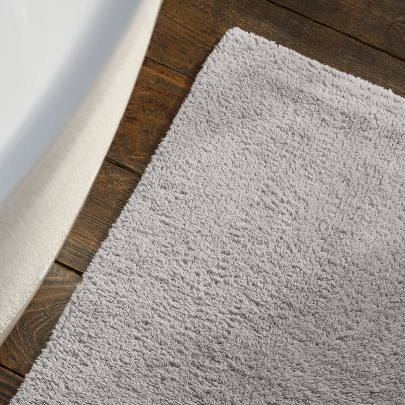 Reversible Bath Rug, Dove Gray