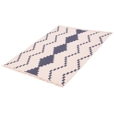 Tapis rectangulaire en coton 5 pi 2 po x 7 pi Kemuel