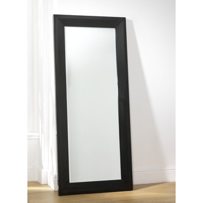 Wood Flat Floor Mirror