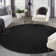 Mullican Sandy Solid Black Easy Care Indoor/Outdoor Area Rug