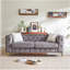 Canapé en velours de luxe 82,5 pouces avec boutons Chesterfield capitonnés avec 2 coussins et pieds en métal-373794837