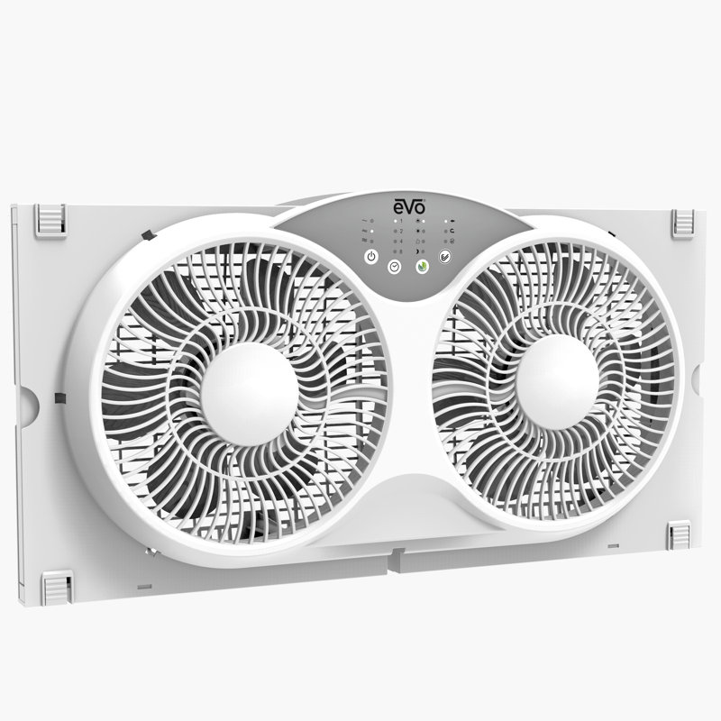 EVO Electronic Remote Twin Window Fan