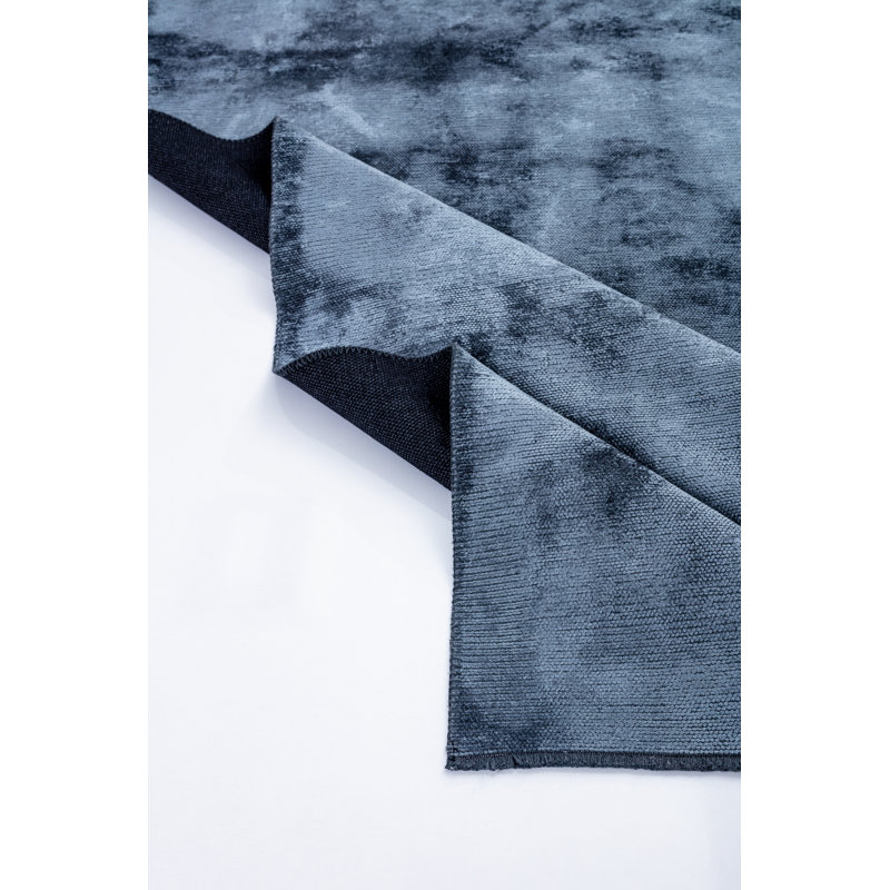 Rapture Blue Abstract Luxury Area Rug, Rectangle 7'10" x 9'10"