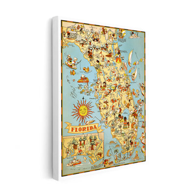 Carte illustrée de la Floride