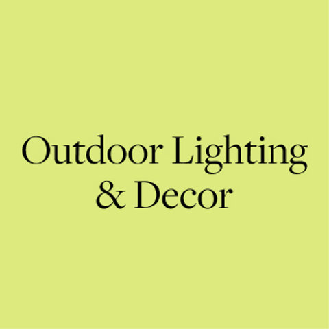 Save on Outdoor Lighting & Decor