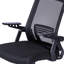Chaise de bureau ergonomique en maille noire