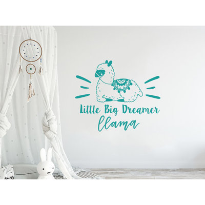 Adhésif décoratif llama de chambre de bébé little big rêver