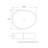 Modern 20 in. Bathroom Ceramic Vessel Sink Art Basin-109363809