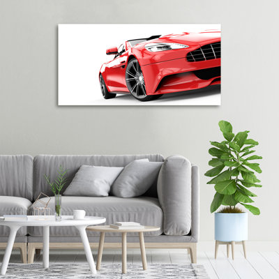 Sports Car - Wrapped Canvas Print