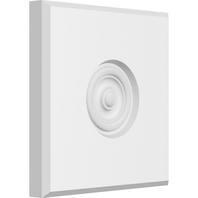 Rosette standard Sedgwick Bullseye avec bord biseauté, H 8 po x l 8 po x p 1 po