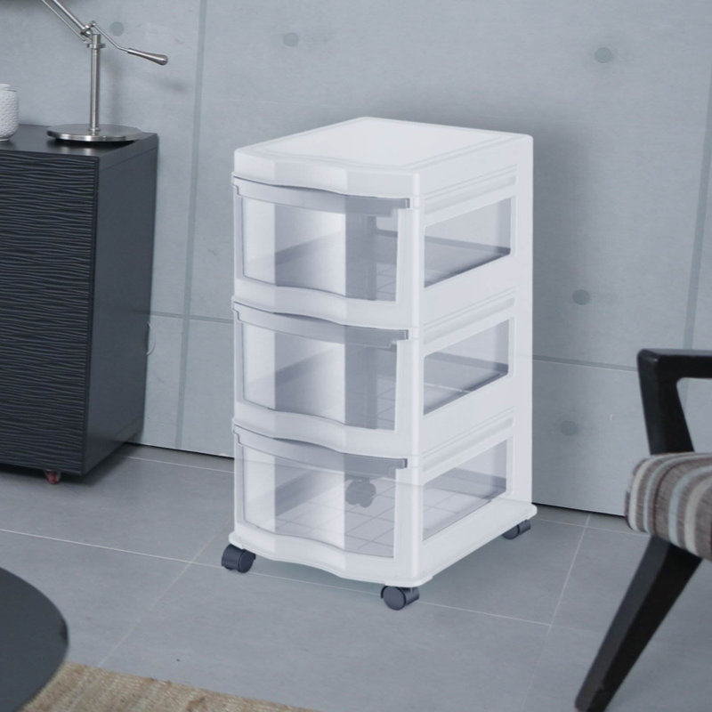 Commode 3 tiroirs Classic, Blanc