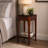 Alantis Obsidian Solid Wood Narrow End Table-47853699
