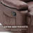 Breasha 39.7" Wide Transitional PU Swivel Rocker Manual Recliner-130043232