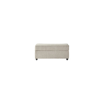 Repose-pieds rectangulaire avec rangement rembourré