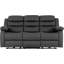5 Seater Faux Leather Electric Reclining Sofa-831389378
