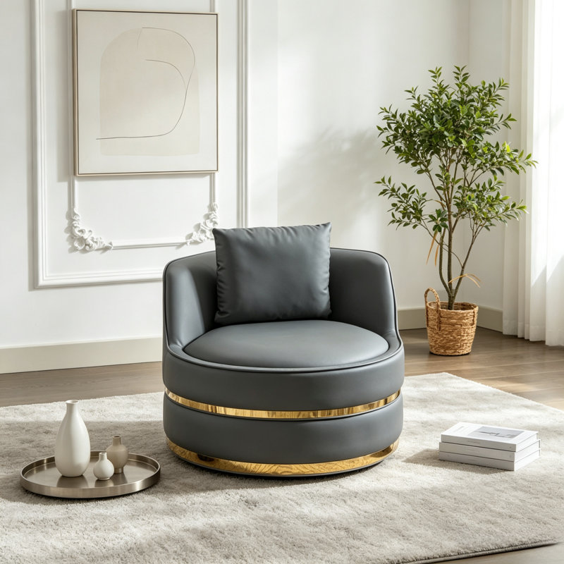 Upholstered Accent Chair, Off White
