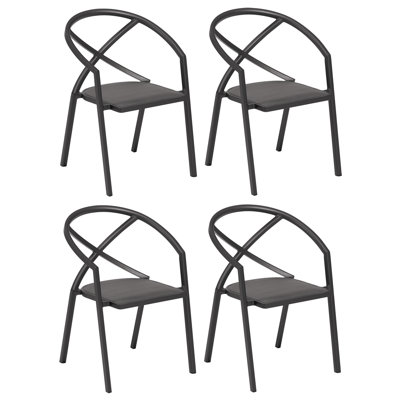 Azal Stacking Patio Dining Armchair