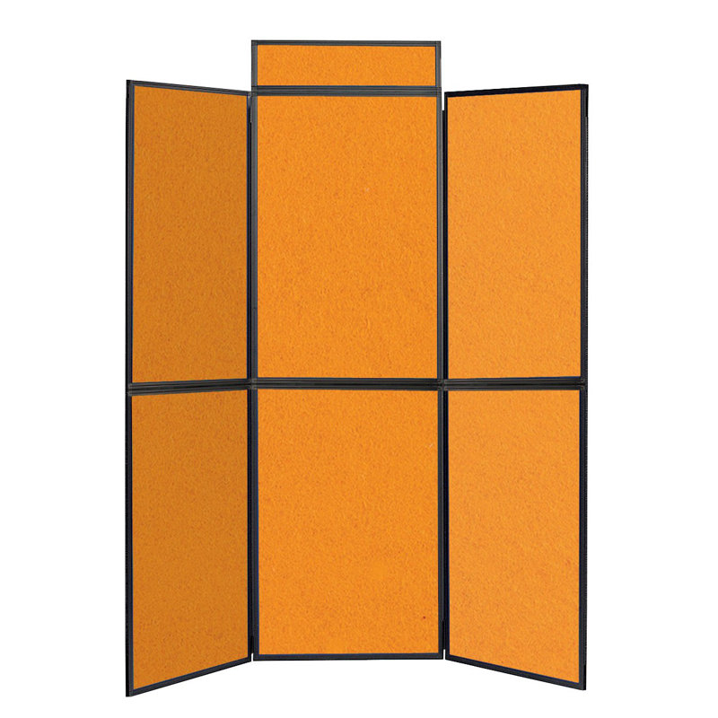  Light Free-Standing Bulletin Board 180cm H x 180cm W, Yellow