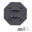 RV Levelling Pads 5000 Lbs 4 Pcs Rubber Trailer Jack Pads Scissor Jack Feet