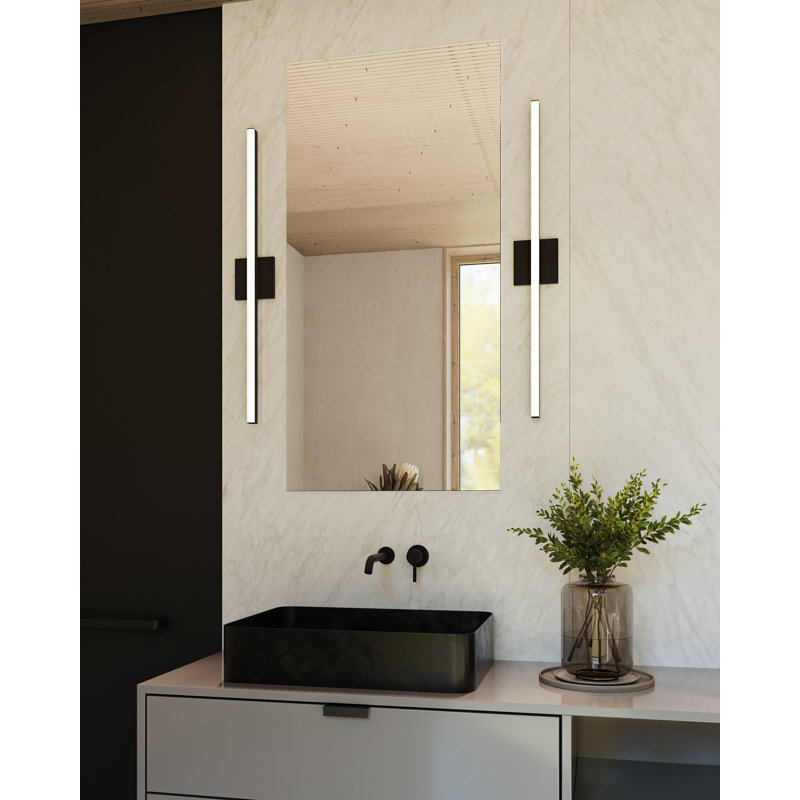 Stix 1 - Light LED Vanity Light, Satin Black