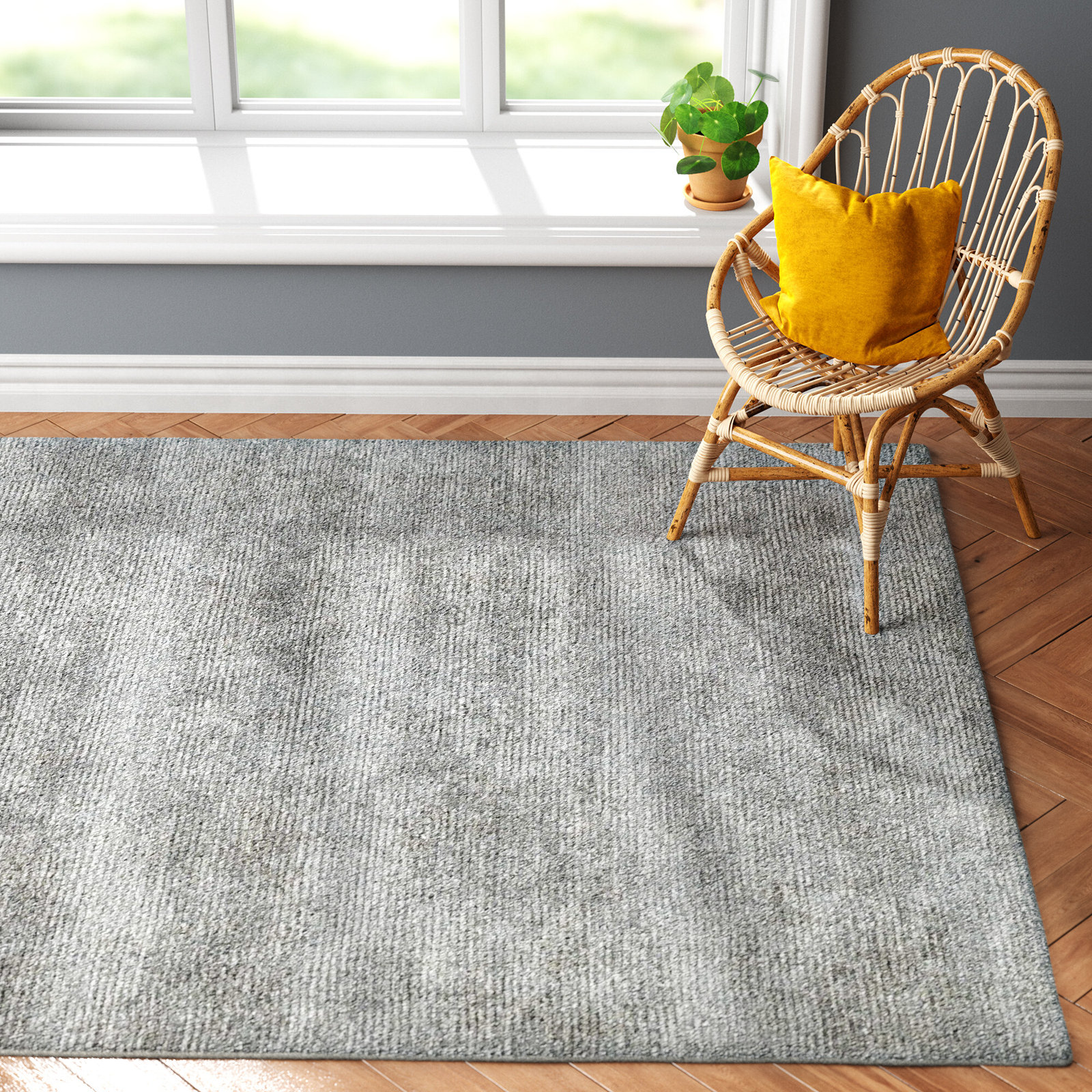 Cliona Hand-Tufted Jute Rug, Rectangle 8x'10'