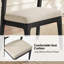 Chaise de salle à manger en tonneau de bois massif avec dossier en rotin de 21,75 po de largeur Debbora-435689507