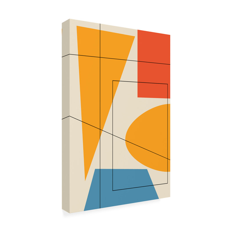 «Geometric 6», reproduction sur toile tendue, H 24 po x l 16 po x P 2 po