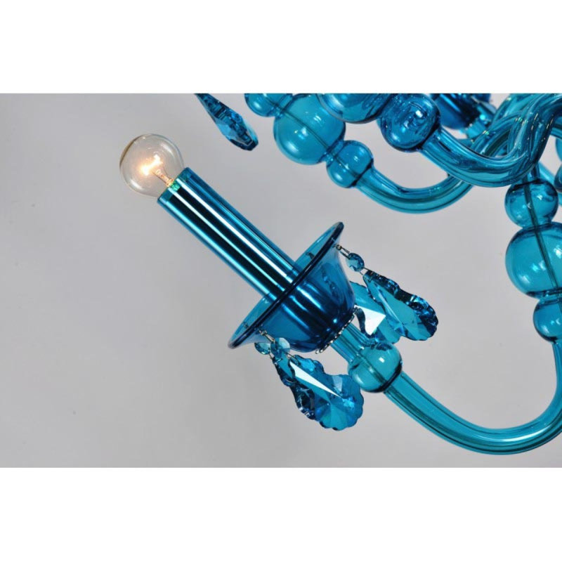 Lustre en acier à 8 lumières Murana, Nickel poli, Noir, 49" Wide x 72" Height