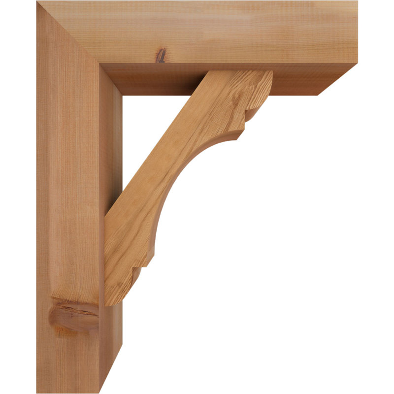 Support de bloc olympique avec entretoise décalée, 22 X 18, Cèdre rouge occidental de l 5 1/2 po (lisse)
