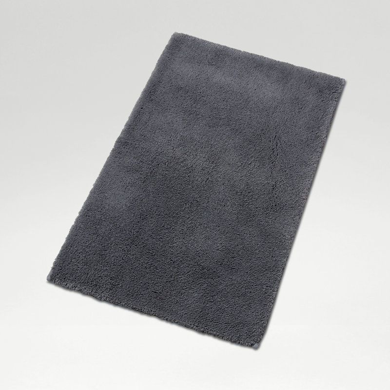 Deep Pile Bath Rug, Ash Gray