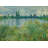 Red Barrel Studio Monet, Claude Gallery Wrapped Canvas Art Titled: Banks of the Seine, Vetheuil