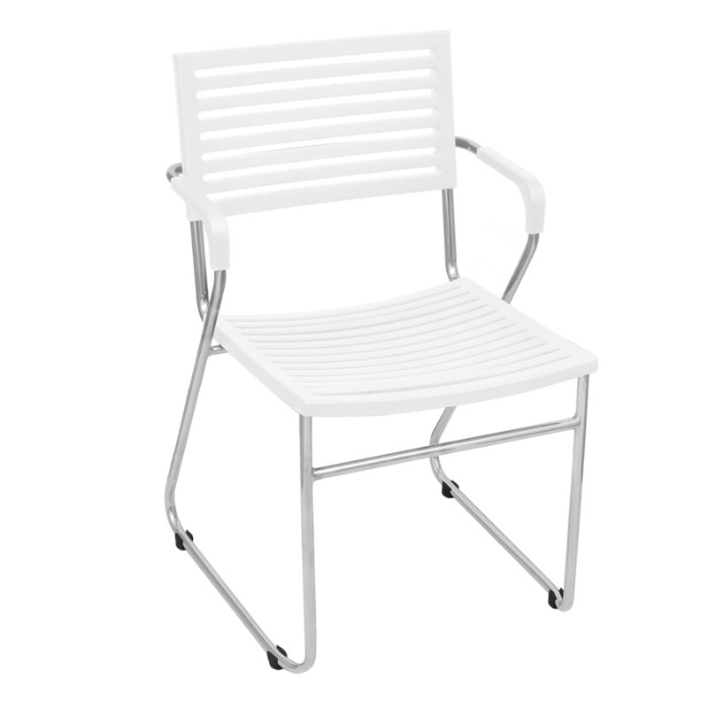 44cm H Stacking Armchair, White