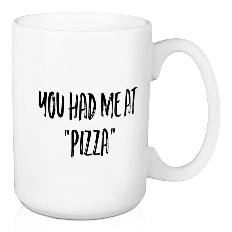 Grande tasse à café you you you you on pizza Delk
