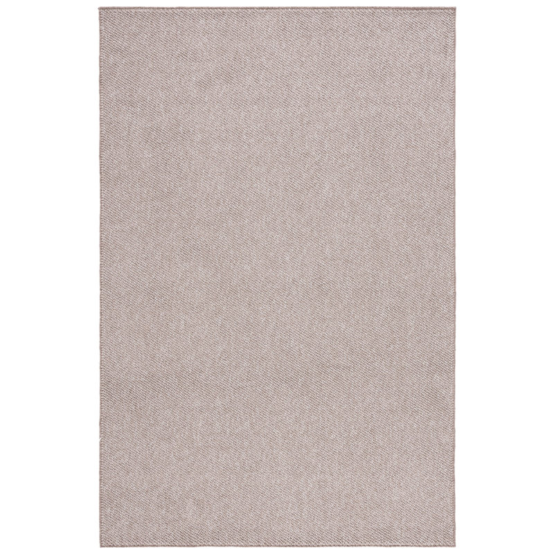 Tapis tissé à la machine en jute beige / ivoire, Rectangle 5 pi 3 po x 7 pi 6 po