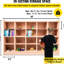 Rangement pour livres organisé en bois de 30 pouces de hauteur