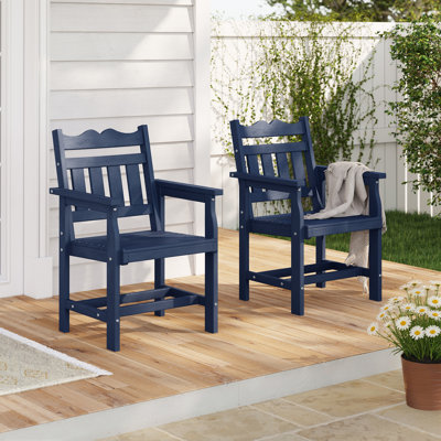  Chaises de salle à manger ergonomiques pour l'extérieur avec quincaillerie en acier inoxydable 304 et chaises de patio toutes saisons pour balcon et terrasse