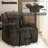 37.23'' Wide Technology Fabric Rocking Swivel Manual Standard Recliner Chair-80765426