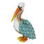 Pélican coquillage Exhart, 10 pouces