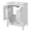 Meuble-lavabo de 24 pouces avec lavabo encastré intégré et armoire de rangement avec 2 portes et 1 tiroir. Comprend une tablette de porte à double couche, une conception à fermeture douce et des solutions de rangement polyvalentes-115672280
