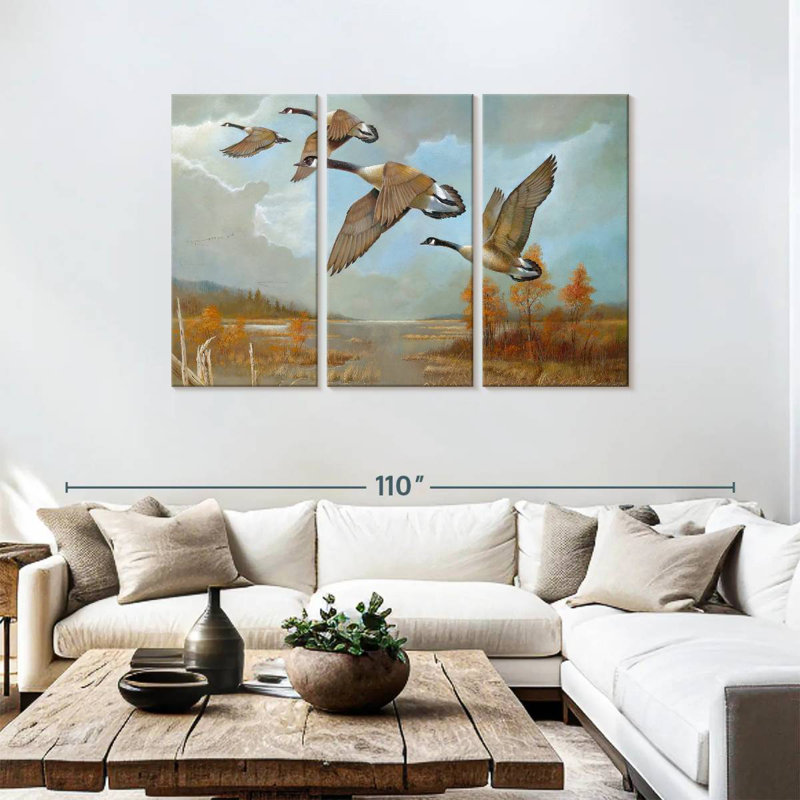 Brampt Canadian Geese, 48" H x 74" W