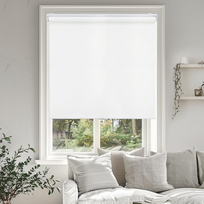 Rideaux occultant sans cordon, L 36 po x L 72 po, Blanc