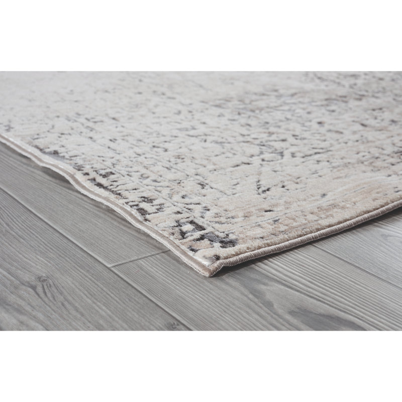 Tapis crème à motif oriental Rummond, Rectangle 5 pi 4 po x 7 pi 10 po