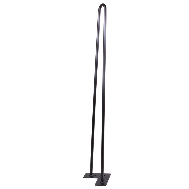Hairpin Legs (Black) Diy Industrial Strength Mid Century Modern Table Legs,Set Of 4, 30" H x 4.75" W x 4.75" D
