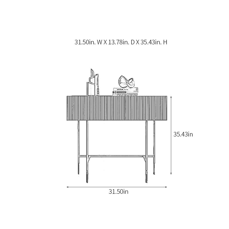 Euramo, H 35,43 po x l 31,5 po x P 13,78 po
