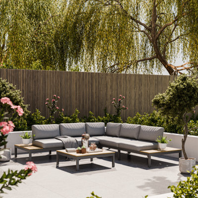 FSC1 Aspen 6 Seat Modular Set 1 Coffee table, 1x R BENCH 1 X L BENCH. I PC CORNER