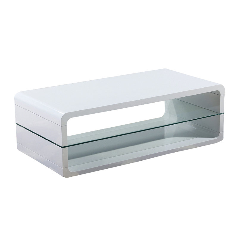 Ignmar Solid Coffee Table with Storage, White